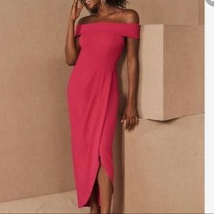 NWT BHDLN Thompson Off the shoulder pink dress